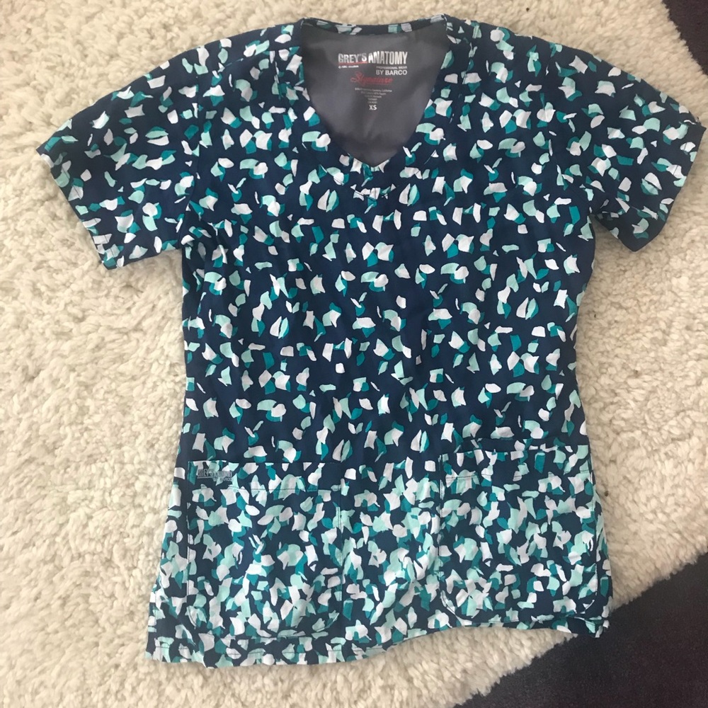 Greys Anatomy Patterned scrub Top